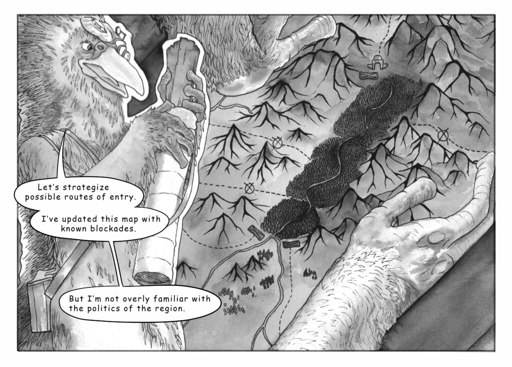 Into the Mandible Thicket Comic Page 6